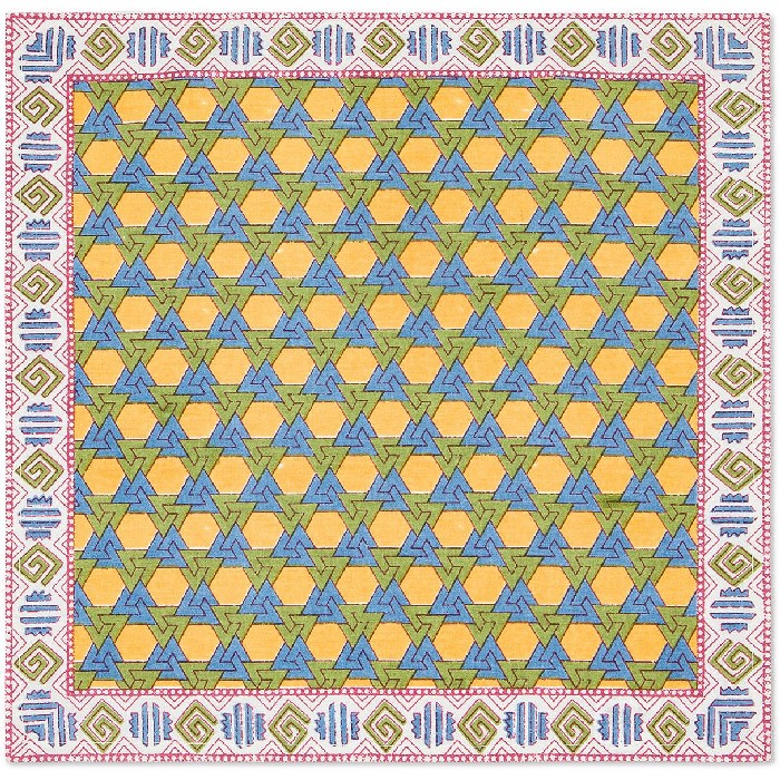 tableware/miscellaneous-tableware/coincasa-set-of-2-pure-cotton-napkins-with-ethnic-motif-7410257