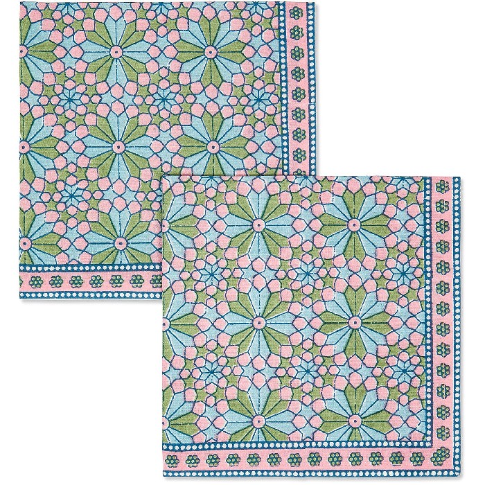 tableware/miscellaneous-tableware/coincasa-set-of-2-pure-cotton-napkins-with-floral-motif-7410260