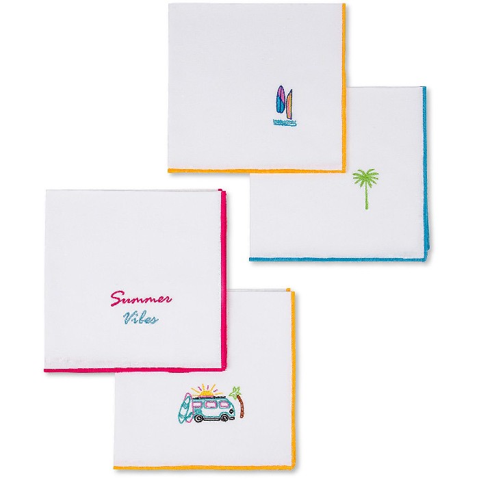 tableware/miscellaneous-tableware/coincasa-set-of-4-napkins-with-colorful-embroidery-7410347