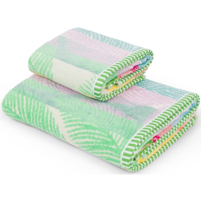 home-textiles/bath-linen-towels/coincasa-leaf-motif-velor-cotton-towel-one-towel-only