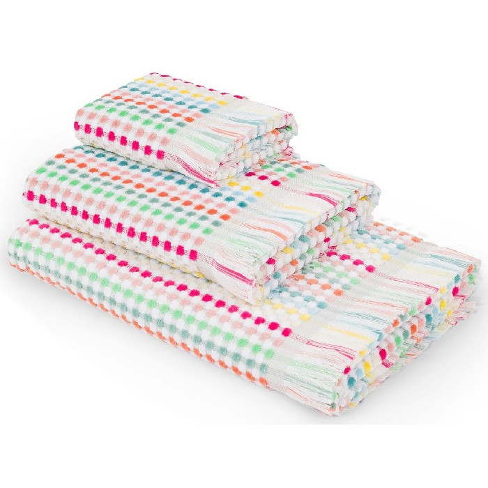 home-textiles/bath-linen-towels/coincasa-cotton-towel-with-square-pattern-one-towel-only