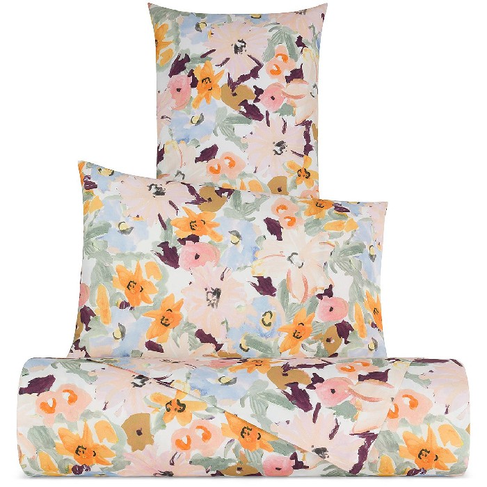 home-textiles/bed-sheets/coincasa-watercolor-flower-print-percale-cotton-sheet-set-7411641