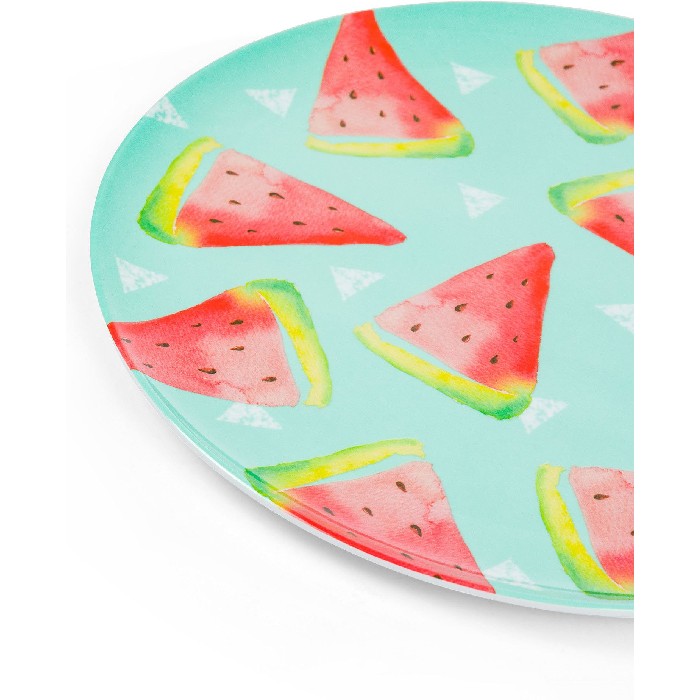 tableware/plates-bowls/coincasa-watermelon-melamine-dinner-plate-7413735