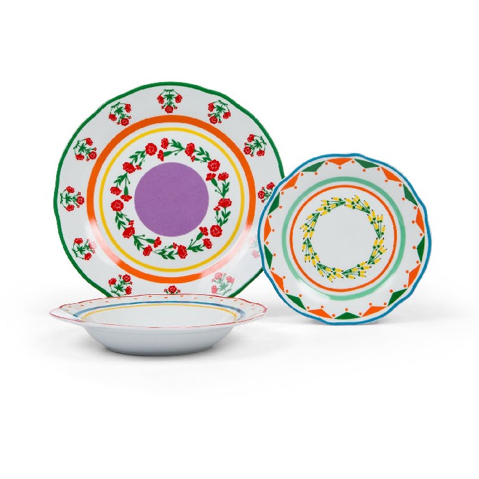 tableware/plates-bowls/coincasa-set-of-18-patterned-plates-7414222