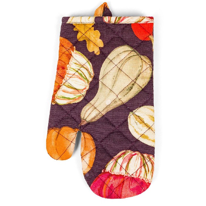 home-textiles/kitchen-textiles/coincasa-panama-cotton-kitchen-glove-with-pumpkin-print-orange