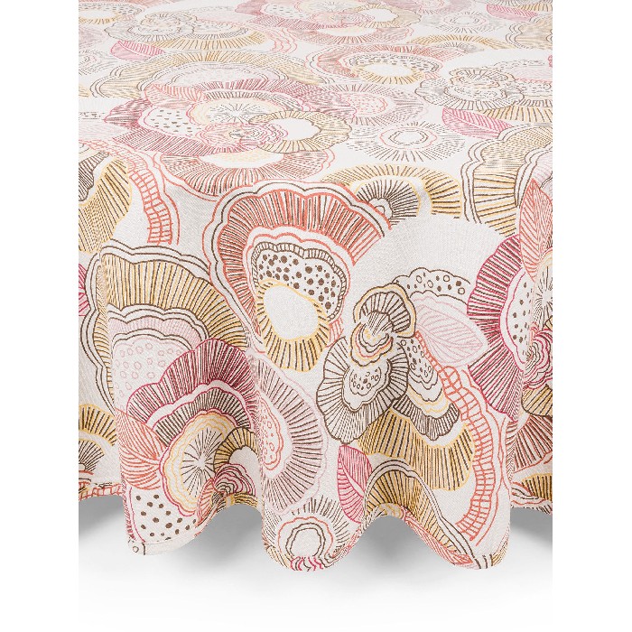 home-textiles/table-cloths-runners/coincasa-round-pure-cotton-panama-tablecloth-with-print-floral-brown