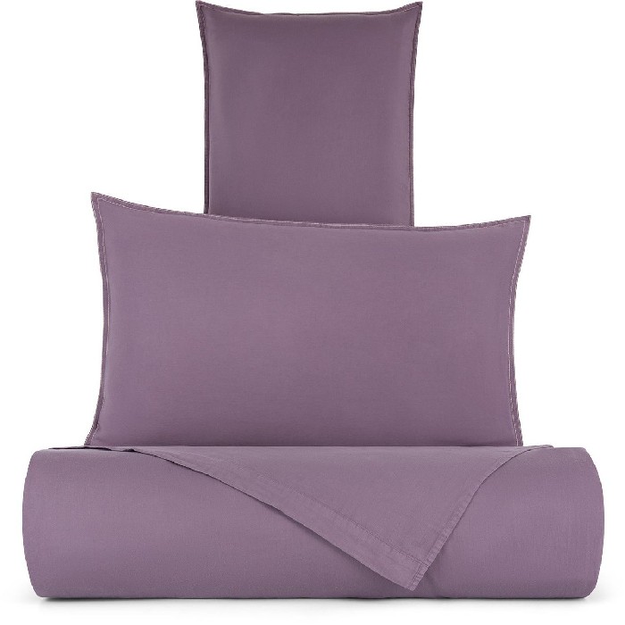 home-textiles/bed-sheets/coincasa-yarn-dyed-washed-cotton-satin-flat-sheet-purple