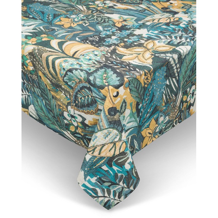 home-textiles/table-cloths-runners/coincasa-tablecloth-mixed-linen-with-watercolor-effect-print-white-7429531