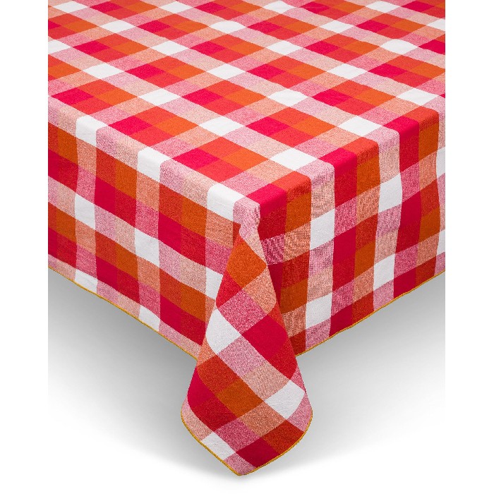 home-textiles/table-cloths-runners/coincasa-pure-cotton-yarn-dyed-tablecloth-with-check-pattern-yellow-7449013