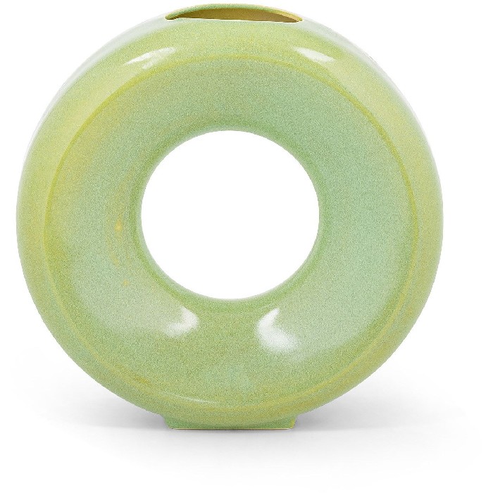 home-decor/vases/coincasa-circular-ceramic-vase-handcrafted-light-green