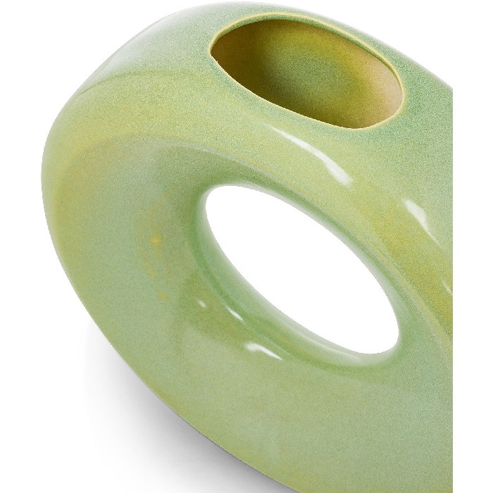 home-decor/vases/coincasa-circular-ceramic-vase-handcrafted-light-green