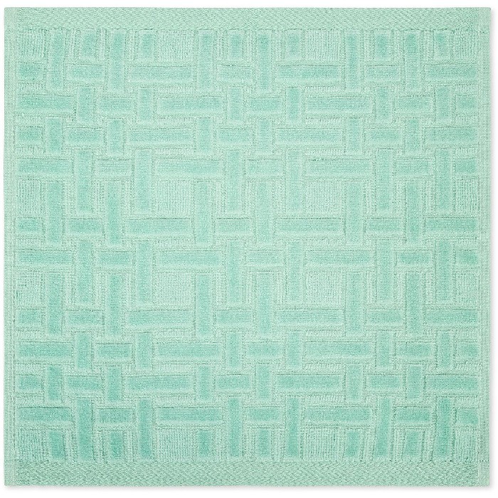 home-textiles/bath-linen-towels/coincasa-set-of-2-washcloths-in-pure-cotton-with-geometric-relief-pattern-mint