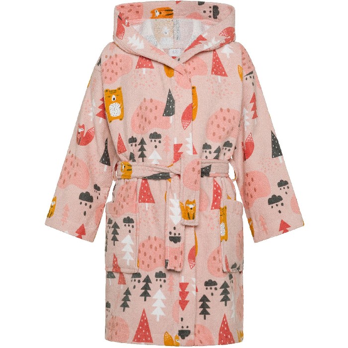 kids-and-stationery/kids-accessories-deco/coincasa-children's-bathrobe-with-hood-in-pure-patterned-cotton-pink-7455837