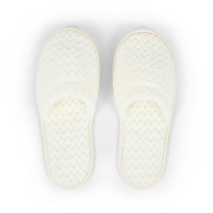 household-goods/clothes-shoes-accessories/coincasa-zigzag-fleece-slippers-white-milk-s-m