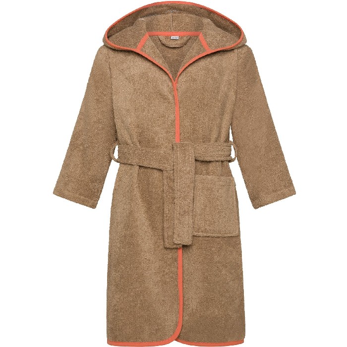 home-textiles/bathrobes-dressing-gowns/coincasa-children's-terry-toweling-bathrobe-with-lion-hood-light-brown-7459235