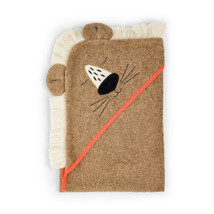 home-textiles/bath-linen-towels/coincasa-baby-towel-with-lion-hood-in-pure-cotton-one-towel-only
