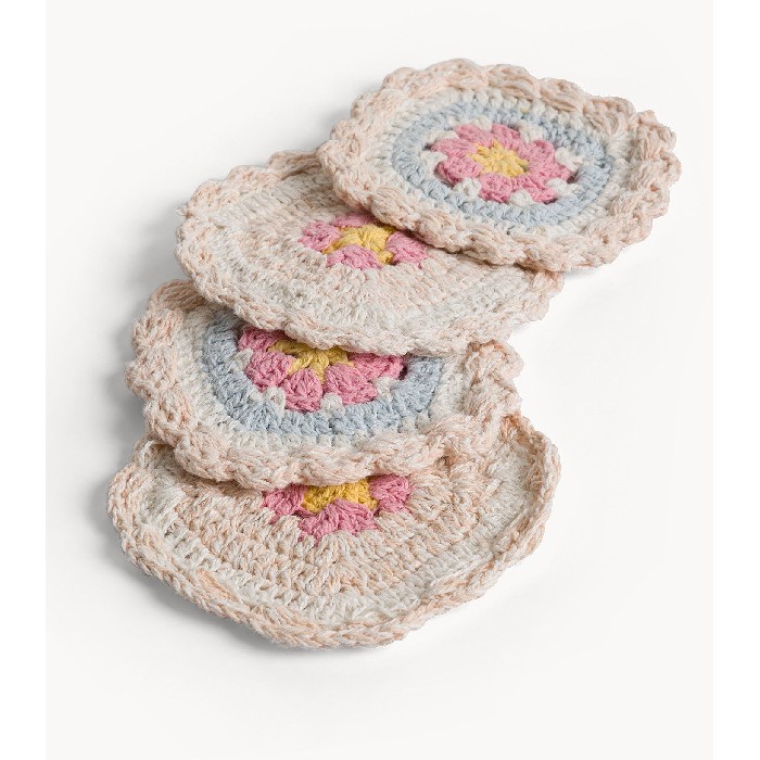 tableware/placemats-coasters-trivets/coincasa-set-of-4-crochet-coasters