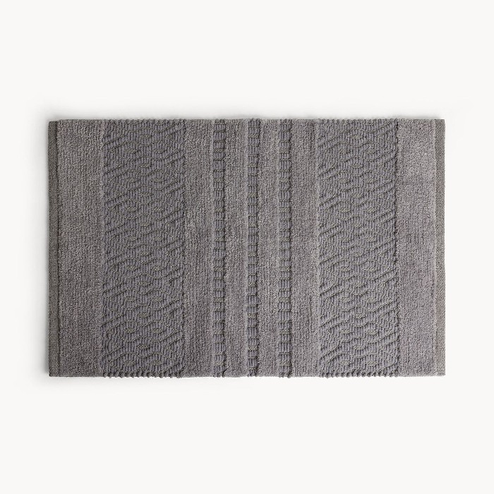 home-textiles/bathroom-carpets/coincasa-chenille-bath-mat-with-geometric-pattern