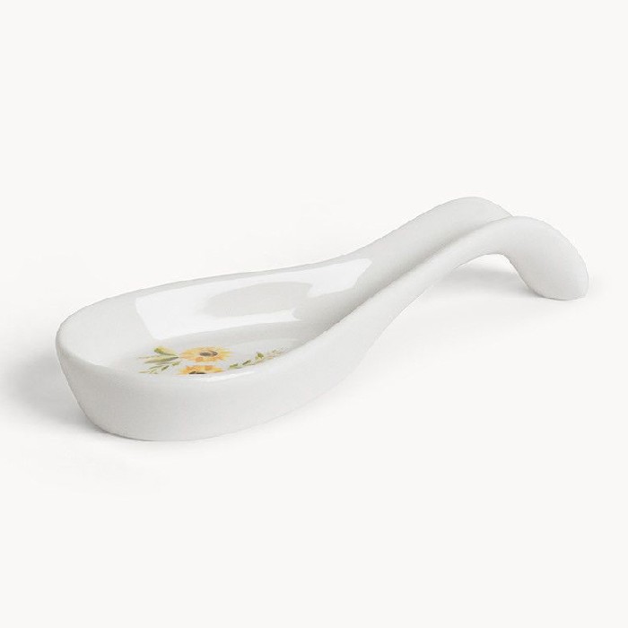kitchenware/utensils/coincasa-new-bone-china-ladle-holder-with-sunflower-motif