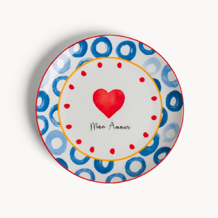 tableware/plates-bowls/coincasa-new-bone-china-fruit-plate-mon-amour
