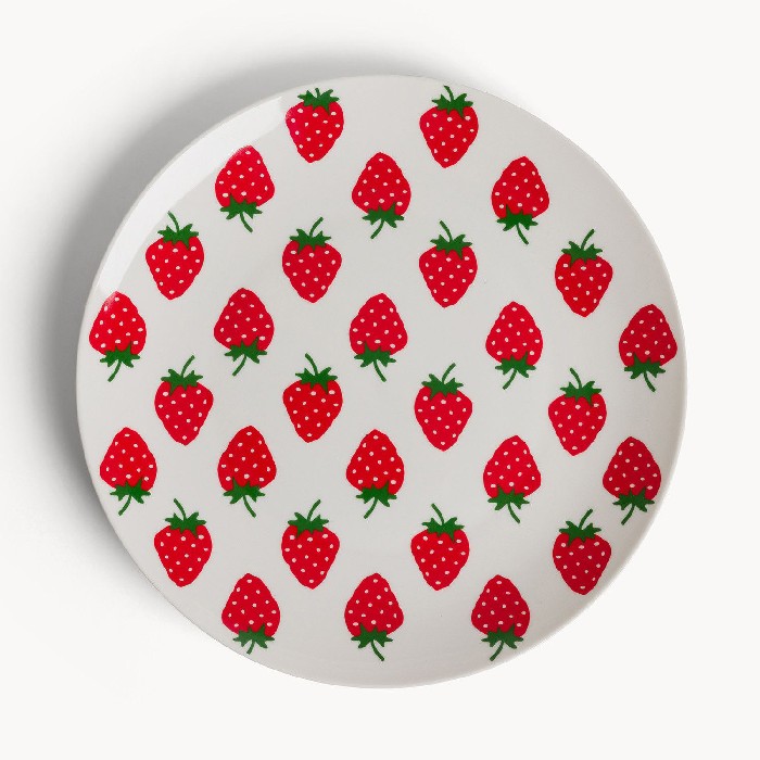 tableware/plates-bowls/coincasa-new-bone-china-serving-plate-with-strawberry-motif