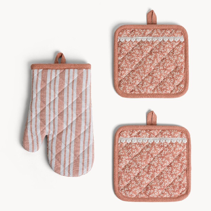 home-textiles/kitchen-textiles/coincasa-set-of-2-double-sided-cotton-pot-holders-and-oven-mitt