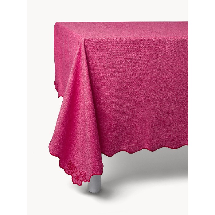 home-textiles/table-cloths-runners/coincasa-chambray-cotton-tablecloth-with-flower-embroidery-and-scalloped-edges-7467321