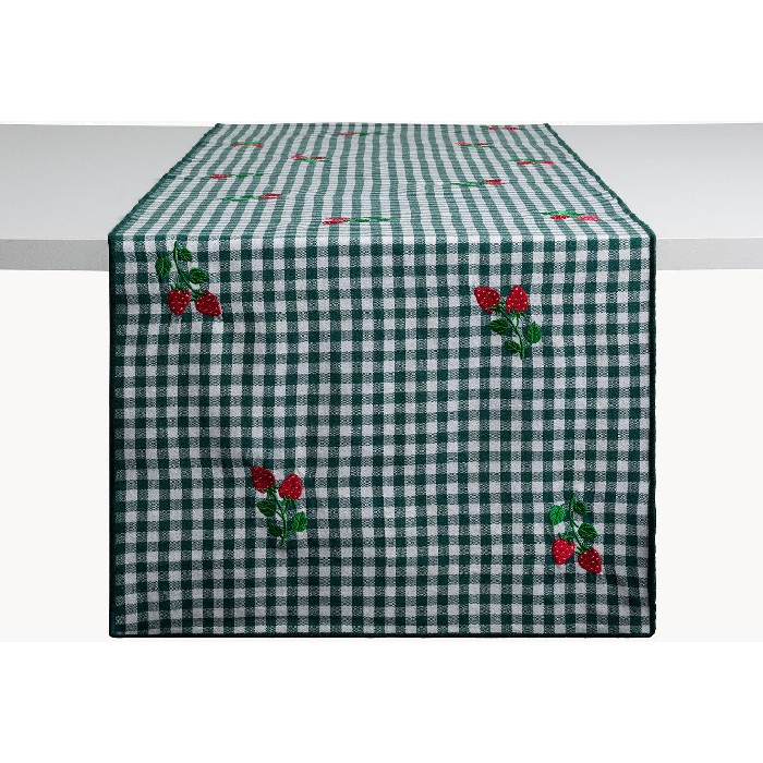home-textiles/table-cloths-runners/coincasa-vigny-cotton-runner-with-strawberry-embroidery