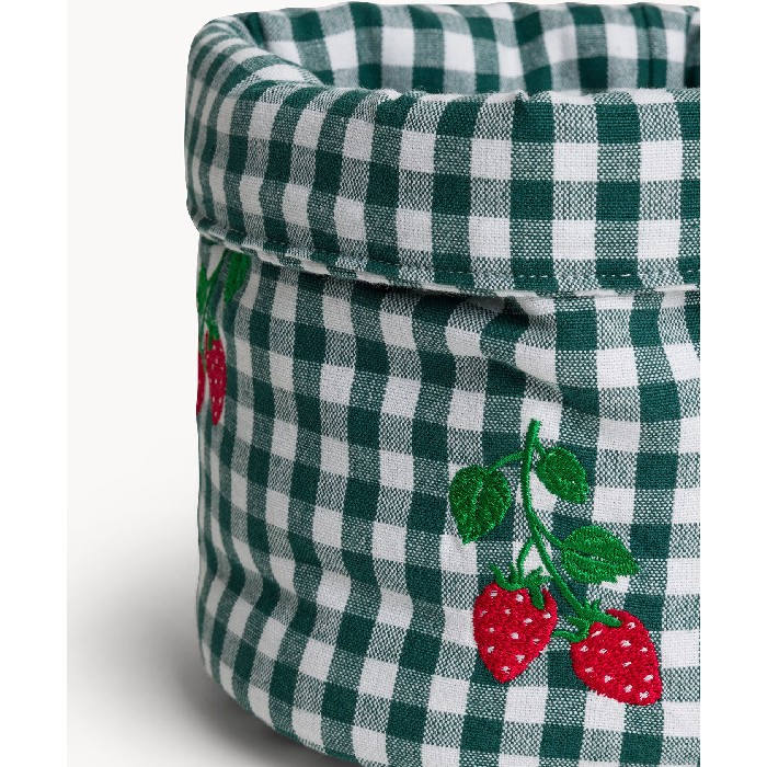 tableware/centrepieces-fruit-bowls/coincasa-vigny-cotton-basket-with-strawberry-embroidery