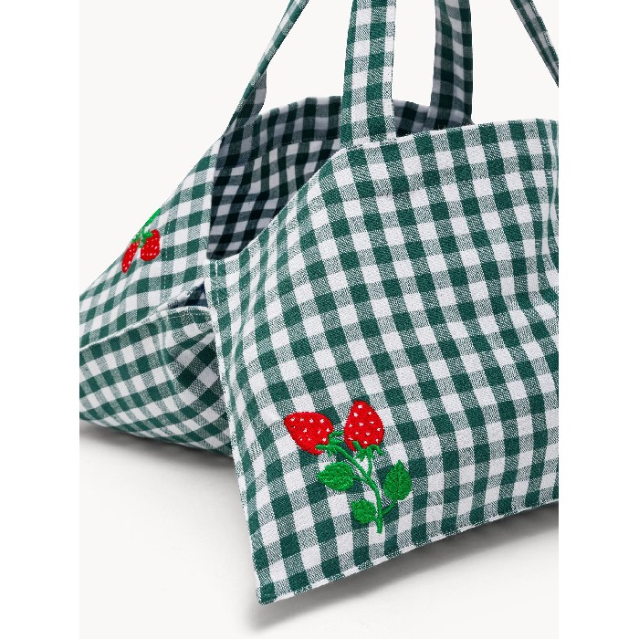 household-goods/shopping-trolleys-bags/coincasa-vigny-cotton-cake-bag-with-strawberry-embroidery