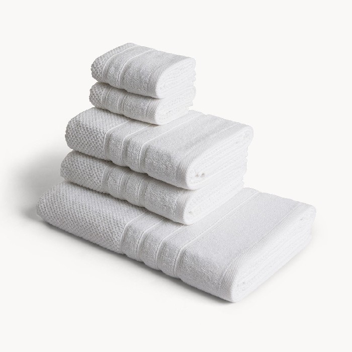 home-textiles/bath-linen-towels/coincasa-set-of-5-plain-cotton-terry-towels