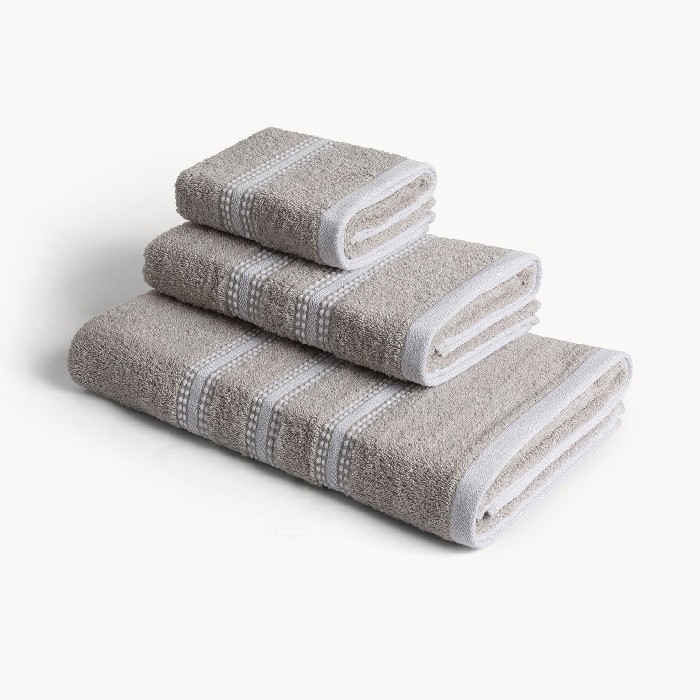 home-textiles/bath-linen-towels/coincasa-set-of-3-pure-cotton-towels-with-polka-dot-pattern