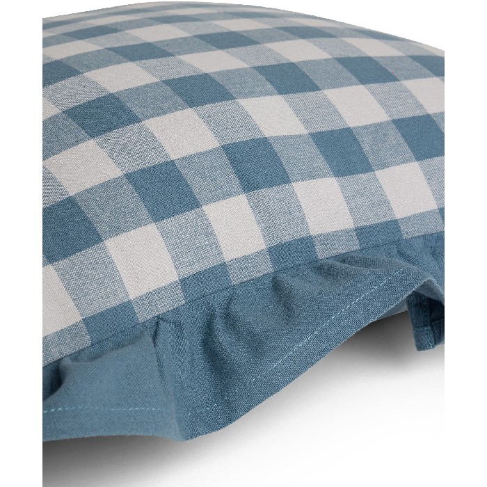 home-textiles/cushions-cushion-covers/coincasa-cushion-35cm-x-50cm-in-yarn-dyed-vichy-cotton-with-ruffles-7467822