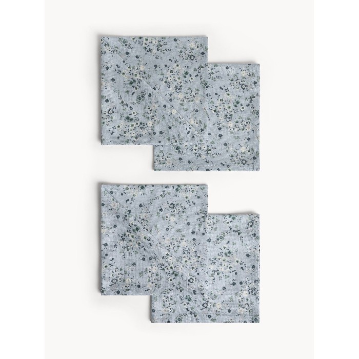 tableware/miscellaneous-tableware/coincasa-set-of-4-cotton-panama-napkins-with-flower-print