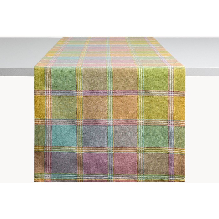 home-textiles/table-cloths-runners/coincasa-pastel-check-cotton-runner