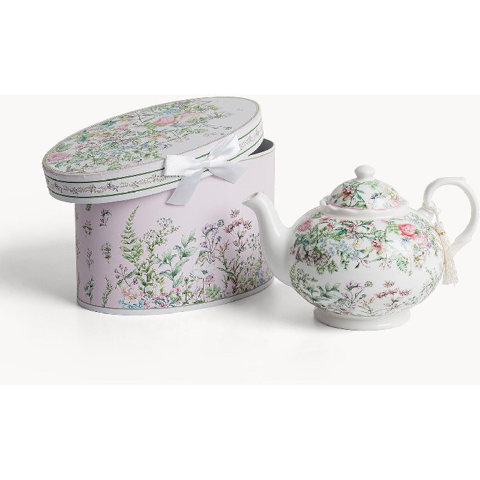 kitchenware/tea-coffee-accessories/coincasa-teapot-in-new-bone-china-with-spring-decoration-7468408