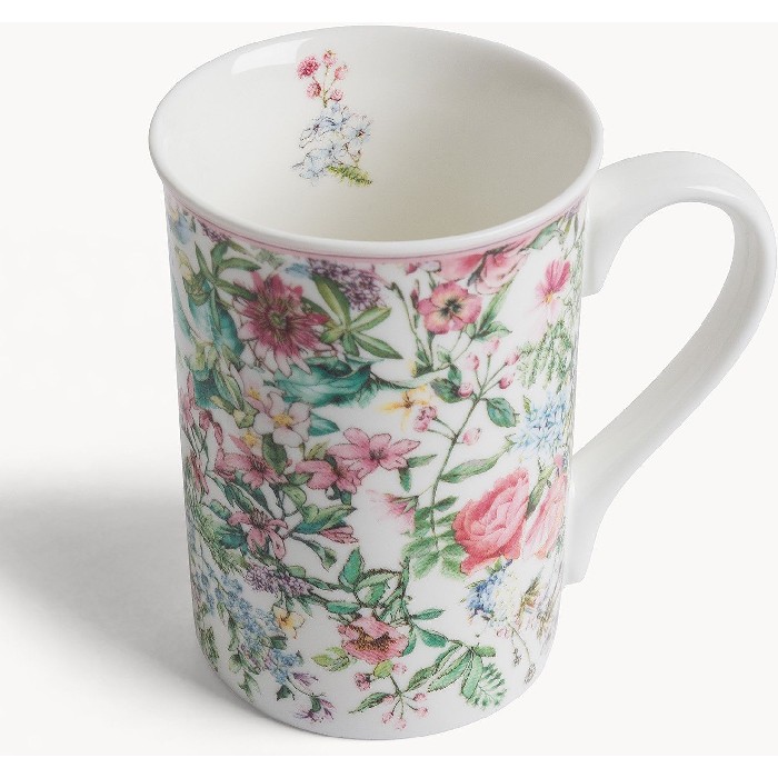 tableware/mugs-cups/coincasa-set-of-2-mugs-in-new-bone-china-with-spring-decoration