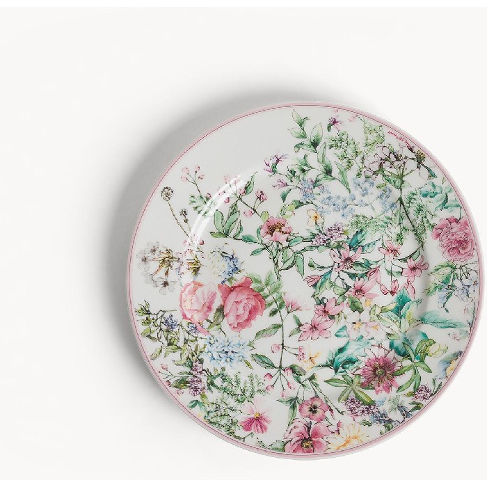 tableware/plates-bowls/coincasa-fruit-plate-in-new-bone-china-with-spring-decoration