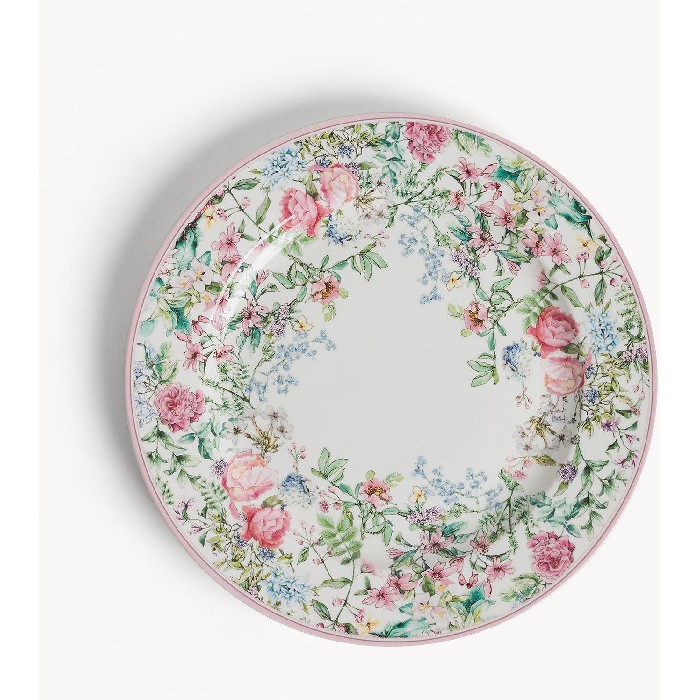 tableware/plates-bowls/coincasa-serving-plate-in-new-bone-china-with-spring-decoration