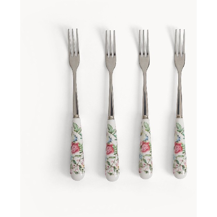 tableware/cutlery/coincasa-set-of-4-forks-with-floral-decoration