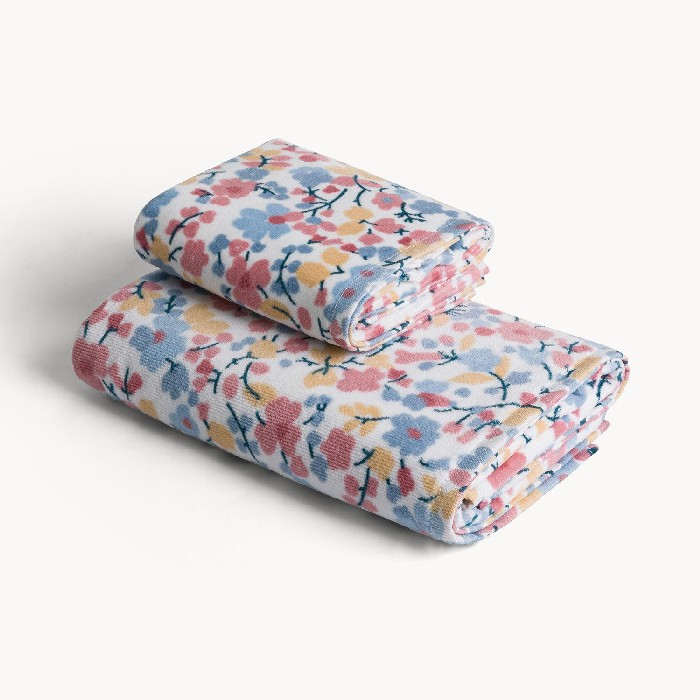 home-textiles/bath-linen-towels/coincasa-cotton-velour-towel-with-floral-pattern-one-towel-only