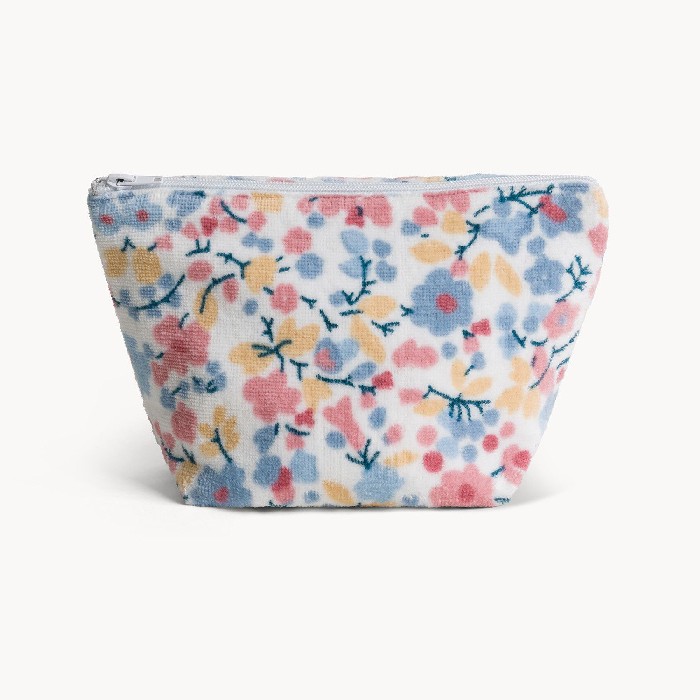 bathrooms/personal-beauty-clean/coincasa-cotton-velour-beauty-case-with-floral-pattern