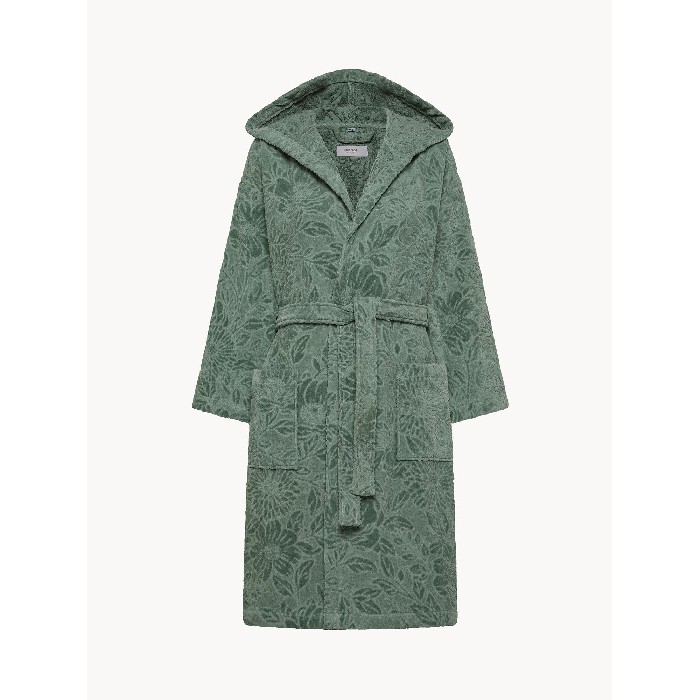 home-textiles/bathrobes-dressing-gowns/coincasa-cotton-velour-bathrobe-with-floral-design