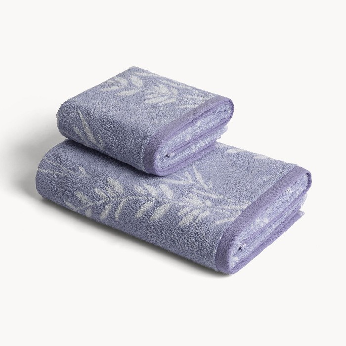 home-textiles/bath-linen-towels/coincasa-pure-cotton-yarn-dyed-towel-with-lavender-motif-one-towel-only-7468825