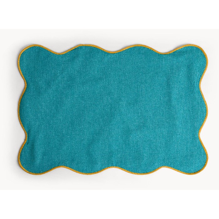 tableware/placemats-coasters-trivets/coincasa-cotton-placemat-with-scalloped-edges-and-overlock-7468929