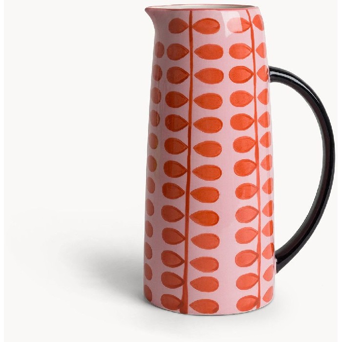 tableware/carafes-jugs-bottles/coincasa-ceramic-carafe-with-flower-motif-7469572
