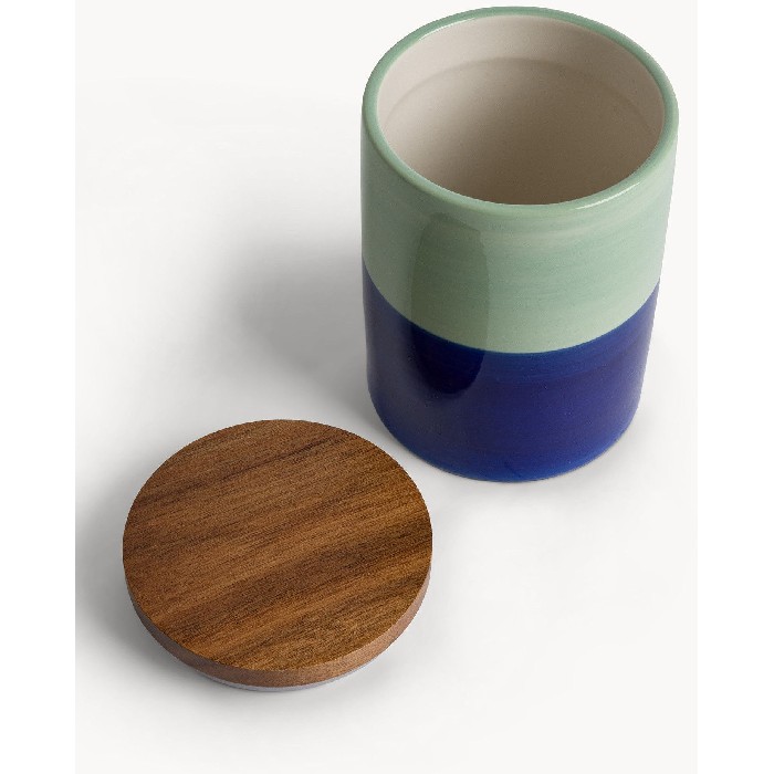 kitchenware/food-storage/coincasa-striped-ceramic-jar-7469580
