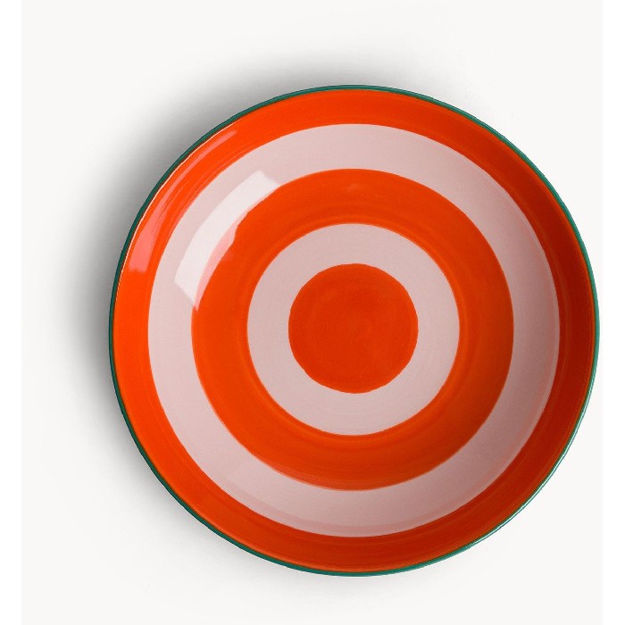 tableware/plates-bowls/coincasa-ceramic-deep-plate-with-circular-stripes-7469599