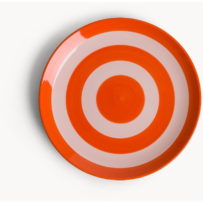 tableware/plates-bowls/coincasa-ceramic-fruit-plate-with-circular-stripes-7469600
