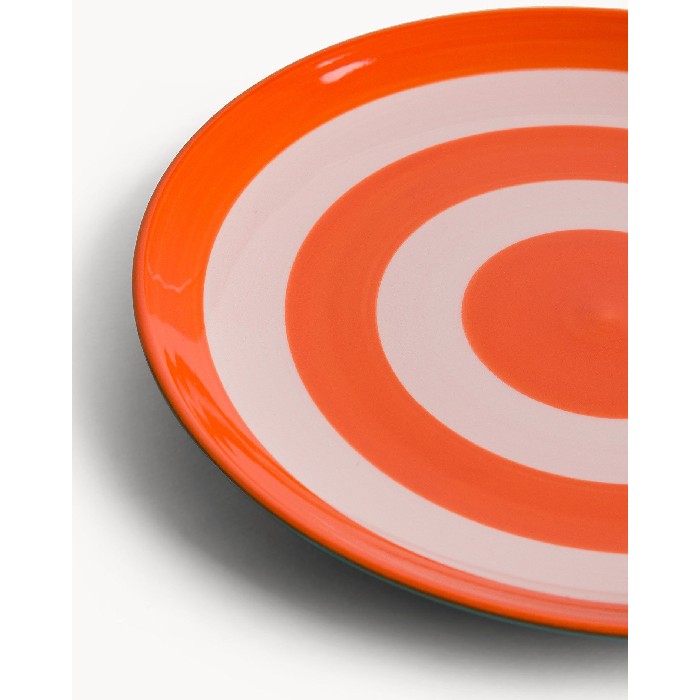 tableware/plates-bowls/coincasa-ceramic-fruit-plate-with-circular-stripes-7469600